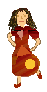 Davida and her fancy dress