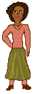 another black cartoon doll