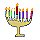 A Channaukah menorah